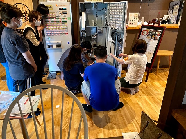 埼玉県にある温泉施設(花和楽の湯)の新規オープンに伴い講習会を実施した風景