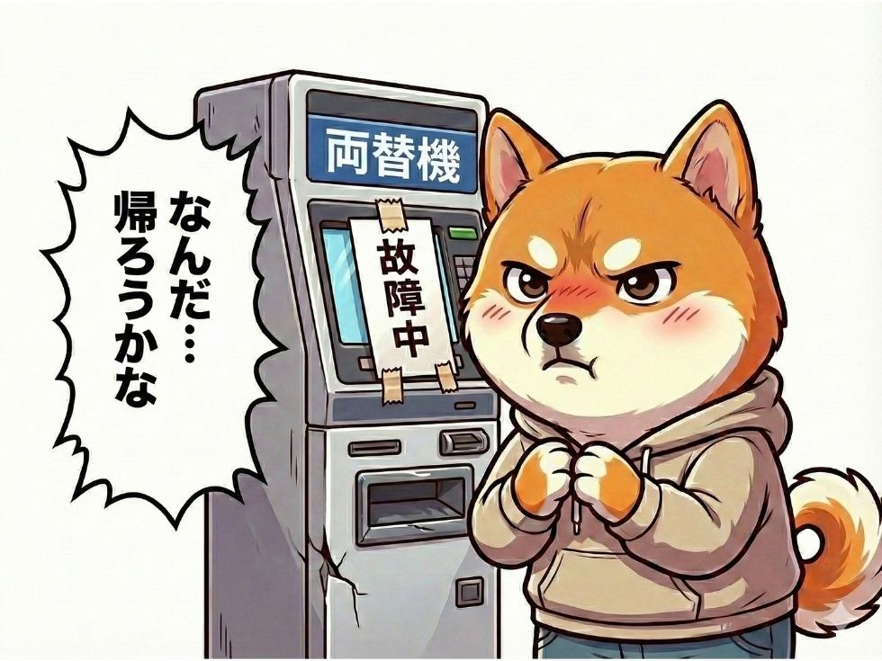 両替機が壊れた。そんな時はレンタル両替機のアトラスへ！即日納品します。