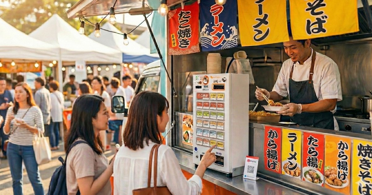 レンタル券売機 VT-S20をイベント屋台で使用