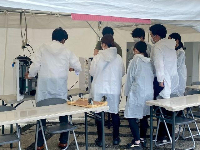 世田谷区主催の駒沢公園で開催されたラーメングランプリにて券売機の講習会を実施