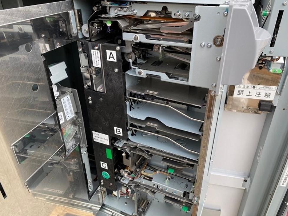 高額紙幣対応の券売機VT-G20の紙幣収納部ユニット