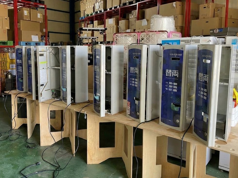 グローリー両替機ERD-20Qの整備状況