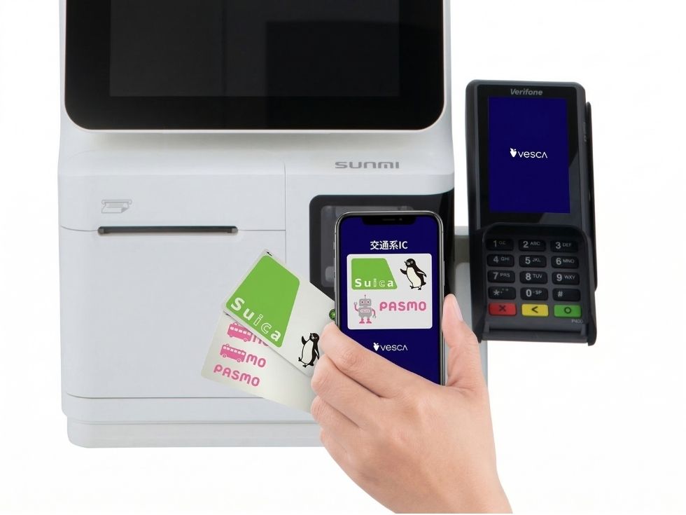 キャッシュレス券売機のリース ブレイン製K2シリーズの専用端末の画像