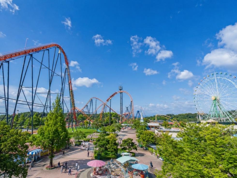 熊本県荒尾市のグリーンランド園内風景